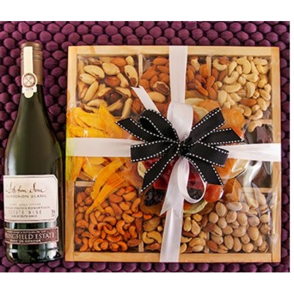 Springfield Wine and Mixed Fruit And Nut Box